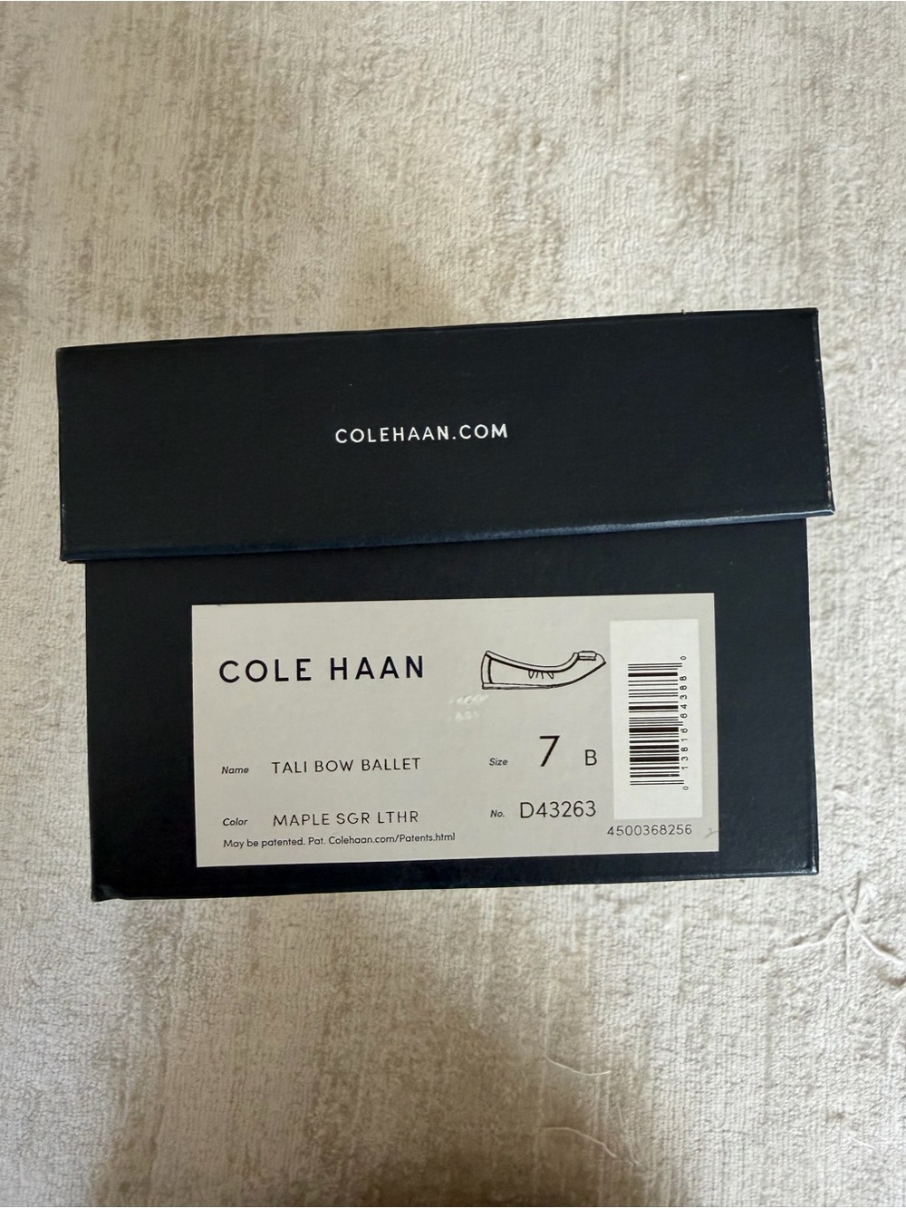 Cole Haan Tali Bow Ballet Flats – Maple Leather Size 7 – New with Box - Picture 4 of 10